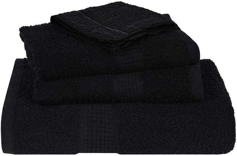 Rankšluostis Rankšluosčių rinkinys, 8vnt., juodi, 100% medvilnė, 360g/m²
