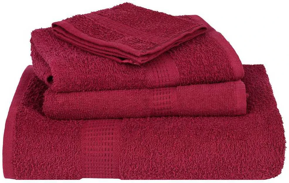 Rankšluostis Rankšluosčių rinkinys, 8vnt., raudoni, 100% medvilnė, 360g/m²