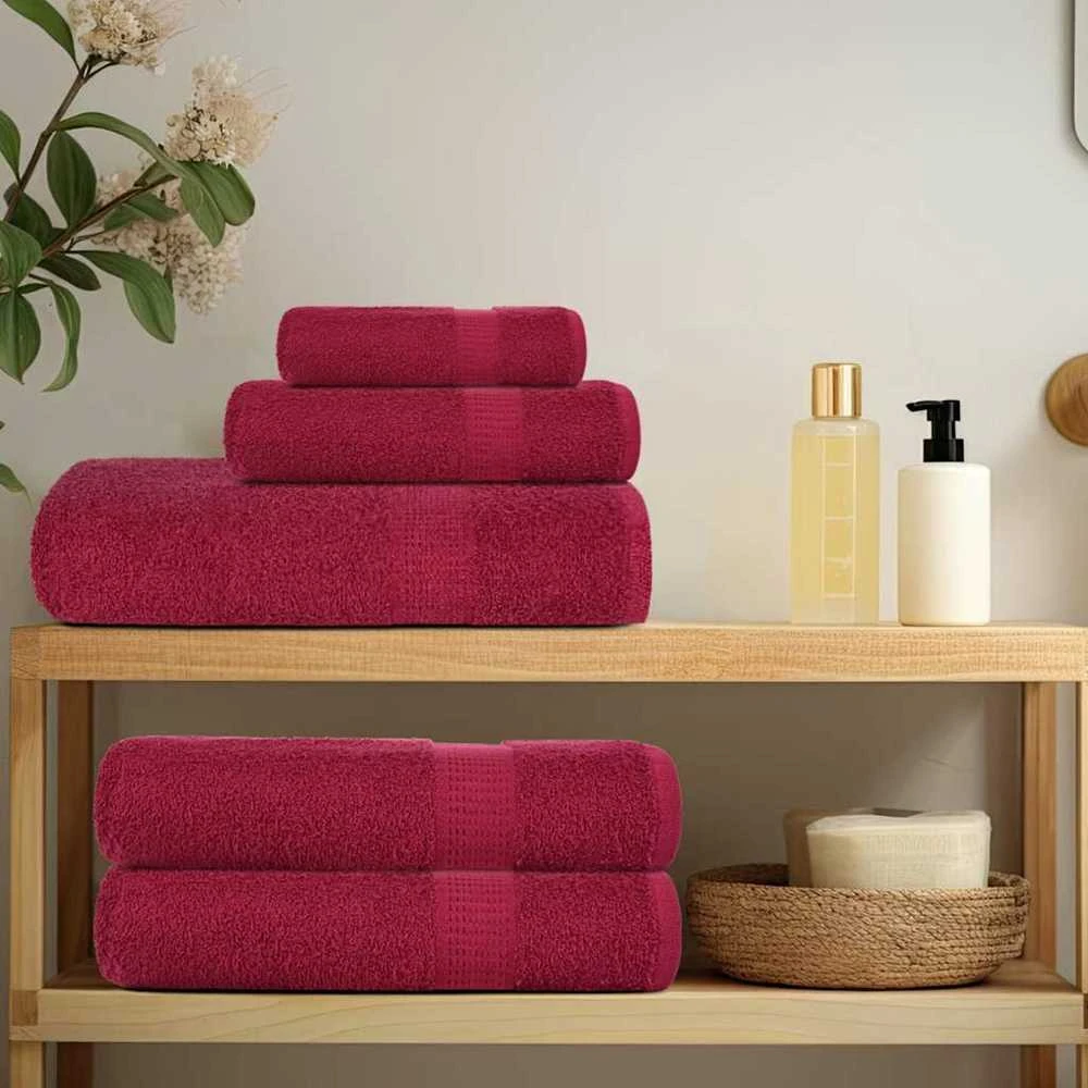 Rankšluostis Rankšluosčių rinkinys, 8vnt., raudoni, 100% medvilnė, 360g/m²