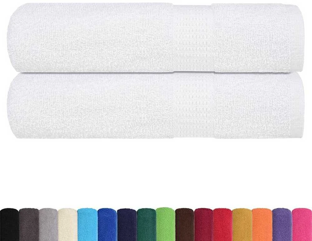 Rankšluostis Dušo rankšluosčiai, FROGN, 2 vnt., balti, 70x140 cm, 360 g/m²