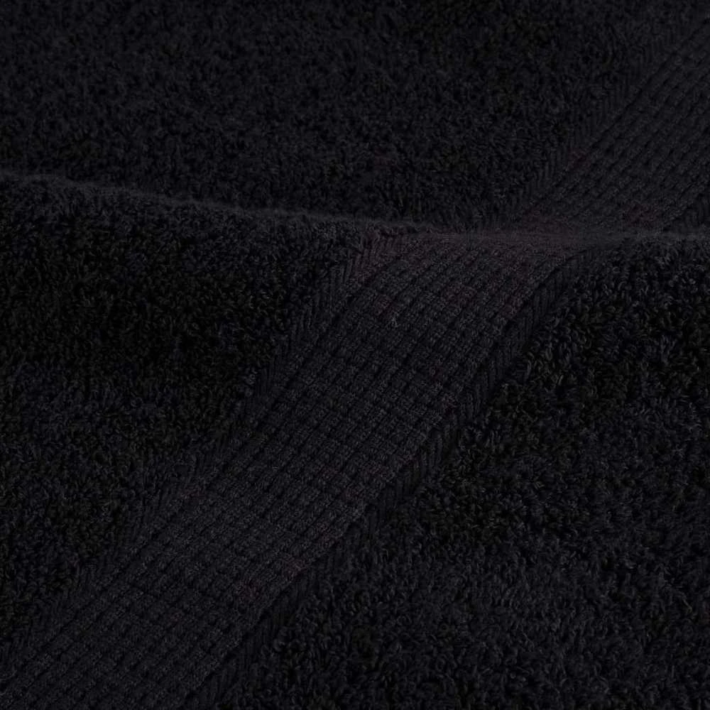Rankšluostis Dušo rankšluosčiai SOLUND, 4vnt., juodi, 70x140cm, 600g/m²