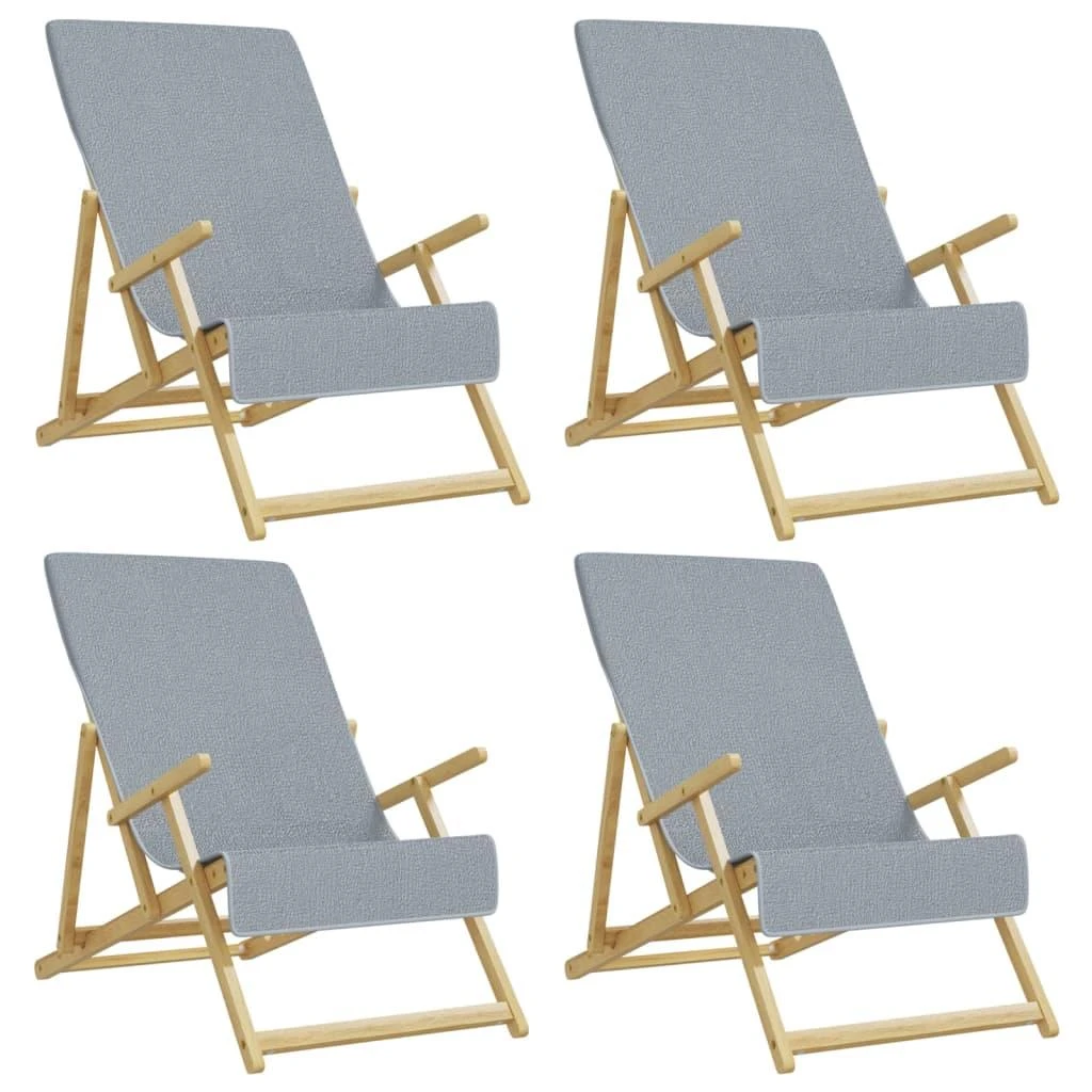 Rankšluostis Paplūdimio rankšluosčiai, 4vnt., pilki, 60x135cm, audinys