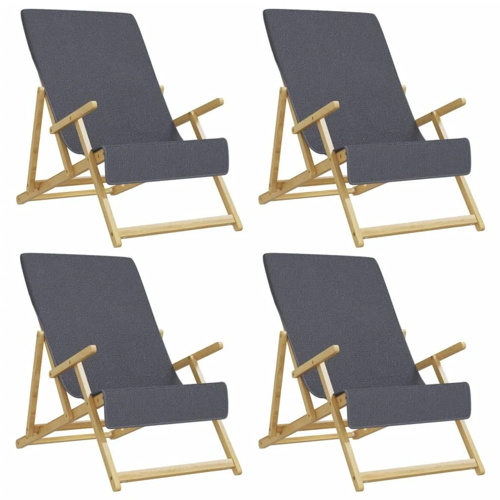 Rankšluostis Paplūdimio rankšluosčiai, 4vnt., antracito, 60x135cm, audinys