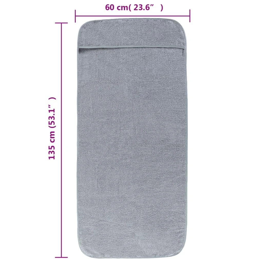 Rankšluostis Paplūdimio rankšluosčiai, 4vnt., pilki, 60x135cm, audinys