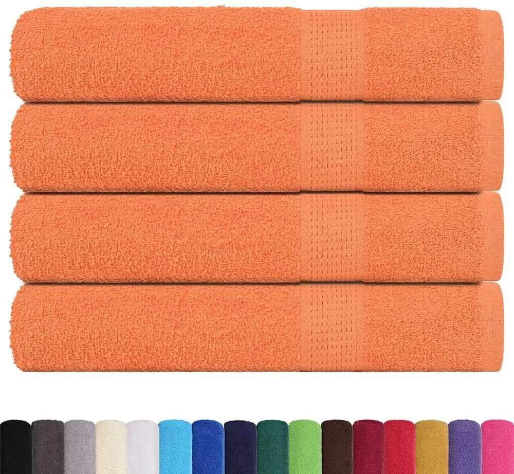 Rankšluostis Rankšluosčiai, FROGN, 4 vnt., oranžiniai, 100x200 cm, 360 g/m²