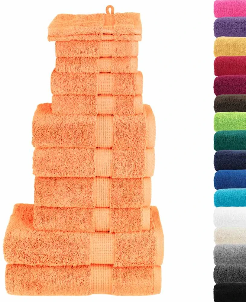 Rankšluostis Rankšluosčių rinkinys SOLUND, 12vnt., oranžiniai, 600g/m²