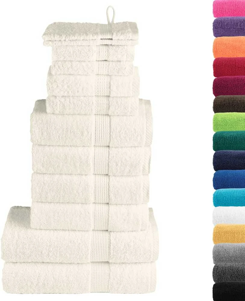 Rankšluostis Rankšluosčių rinkinys SOLUND, 12vnt., kreminiai, 600g/m²