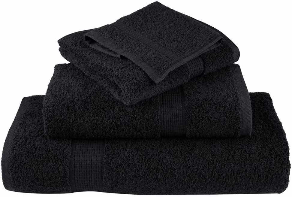 Rankšluostis Rankšluosčių rinkinys SOLUND, 12vnt., juodi, 600g/m²