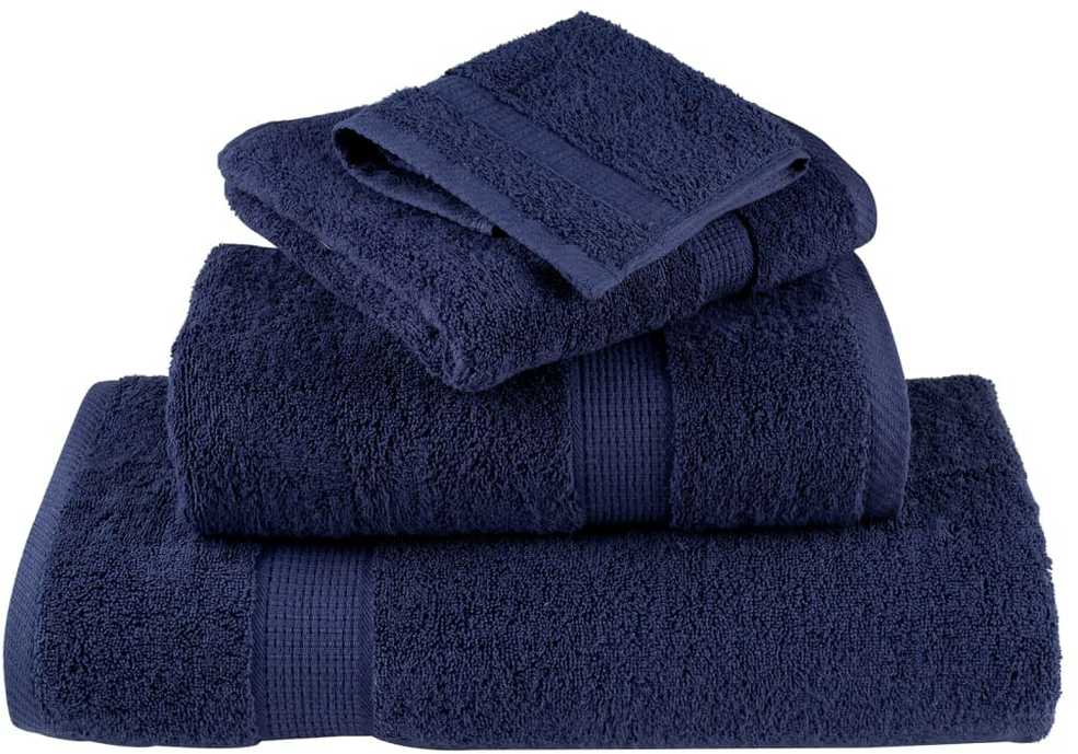 Rankšluostis Rankšluosčių rinkinys SOLUND, 6vnt., tamsiai mėlyni, 600g/m²