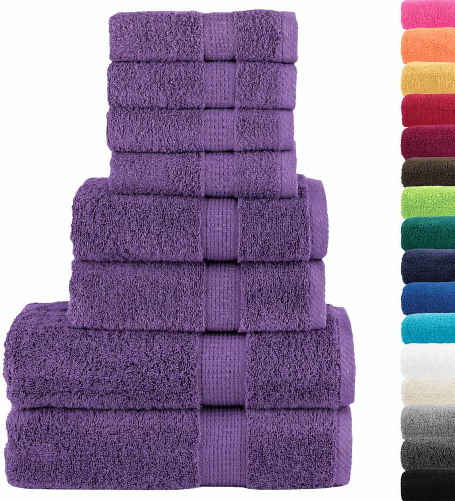 Rankšluostis Rankšluosčių rinkinys SOLUND, 8vnt., violetiniai, 600g/m²