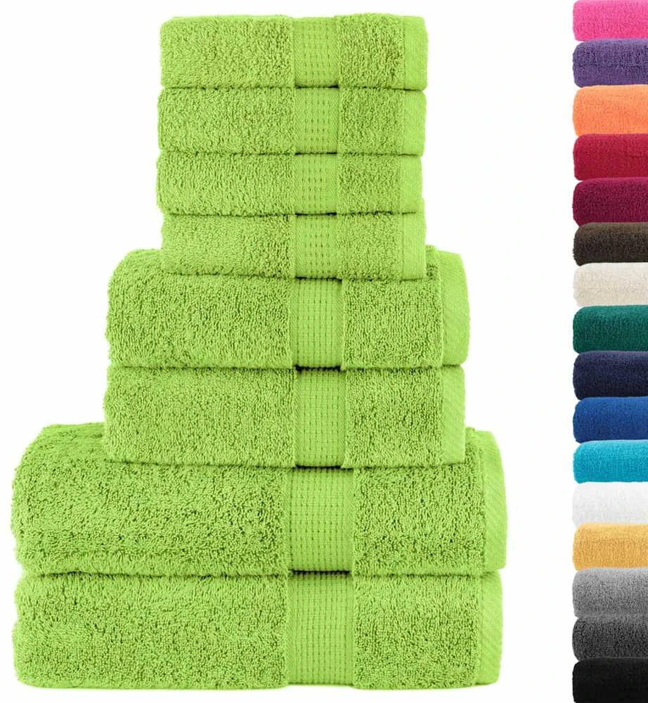 Rankšluostis Rankšluosčių rinkinys SOLUND, 8vnt., obuolio žali, 600g/m²