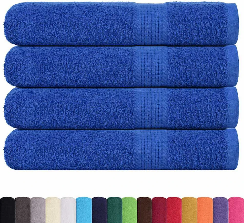 Rankšluostis Pirties rankšluosčiai, FROGN, 4 vnt., mėlyni, 80x200 cm, 360 g/m²