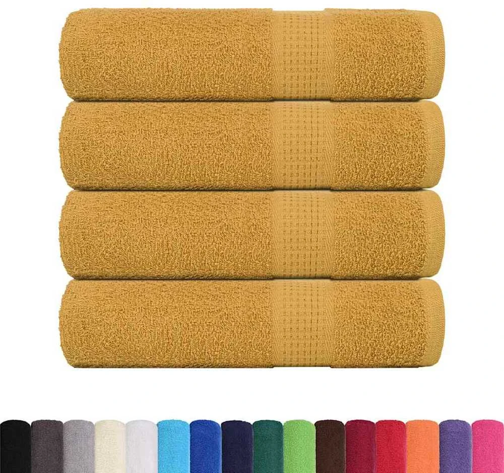 Rankšluostis Rankšluosčiai, FROGN, 4 vnt., auksiniai, 100x150 cm, 360 g/m²