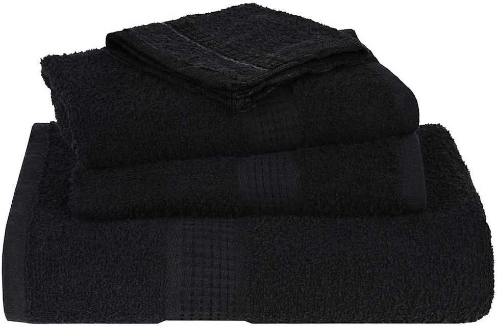 Rankšluostis Rankšluosčiai, FROGN, 4 vnt., juodi, 100x150 cm, 360 g/m²