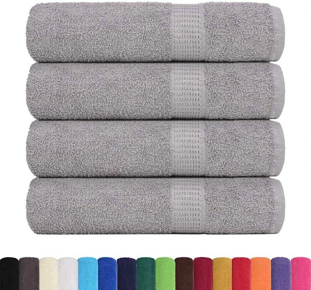 Rankšluostis Rankšluosčiai, FROGN, 4 vnt., pilki, 100x150 cm, 360 g/m²