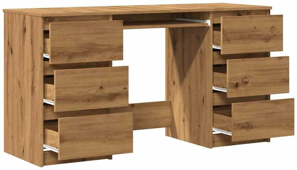 Rašomasis stalas, artisano, 140x50x77cm, apdirbta mediena