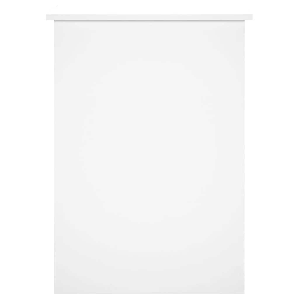 Rašomasis stalas, baltas, 100x55x75cm, mediena, blizgus