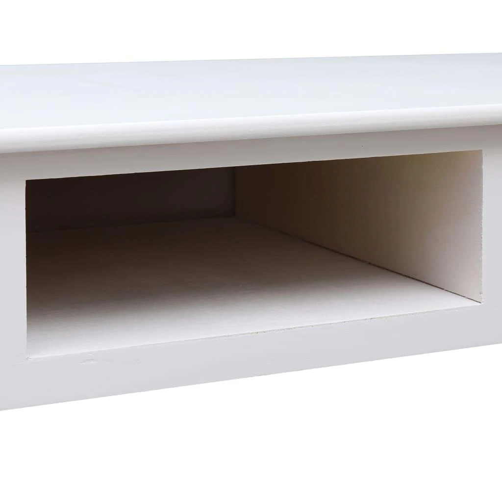 Rašomasis stalas, baltos spalvos, 110x45x76 cm, mediena
