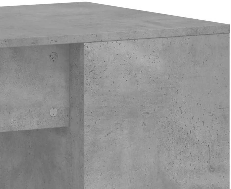 Rašomasis stalas, betono pilkas, 102x50x75cm, apdirbta mediena