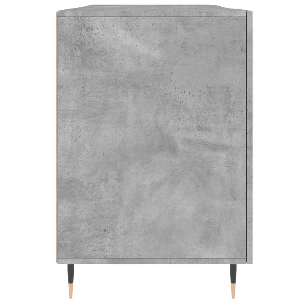 Rašomasis stalas, betono pilkas, 140x50x75cm, apdirbta mediena