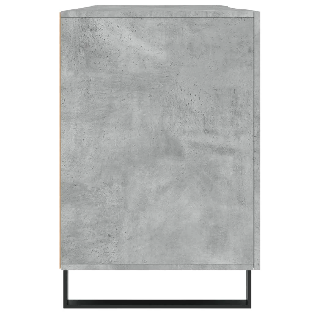 Rašomasis stalas, betono pilkas, 140x50x75cm, apdirbta mediena