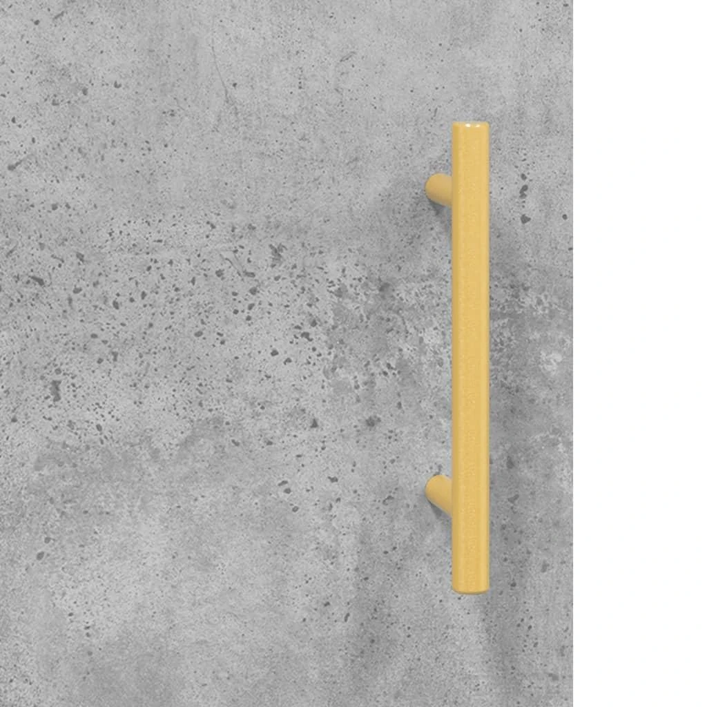 Rašomasis stalas, betono pilkas, 140x50x75cm, apdirbta mediena