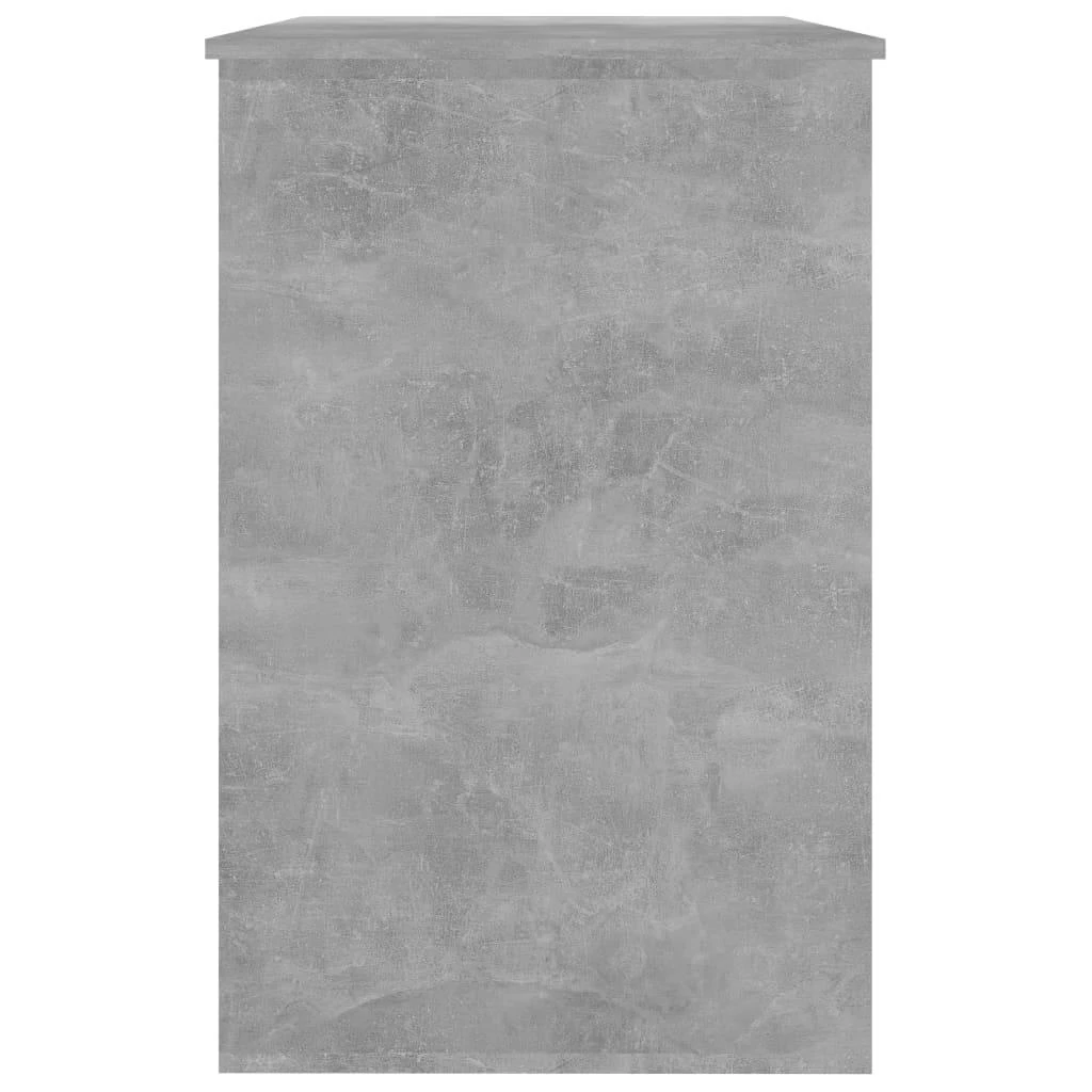 Rašomasis stalas, betono pilkas, 100x50x76cm, apdirbta mediena