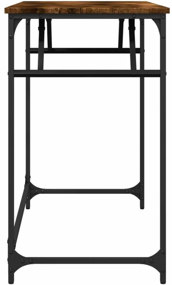 Rašomasis stalas, dūminio ąžuolo, 100x45x76cm, mediena/plienas