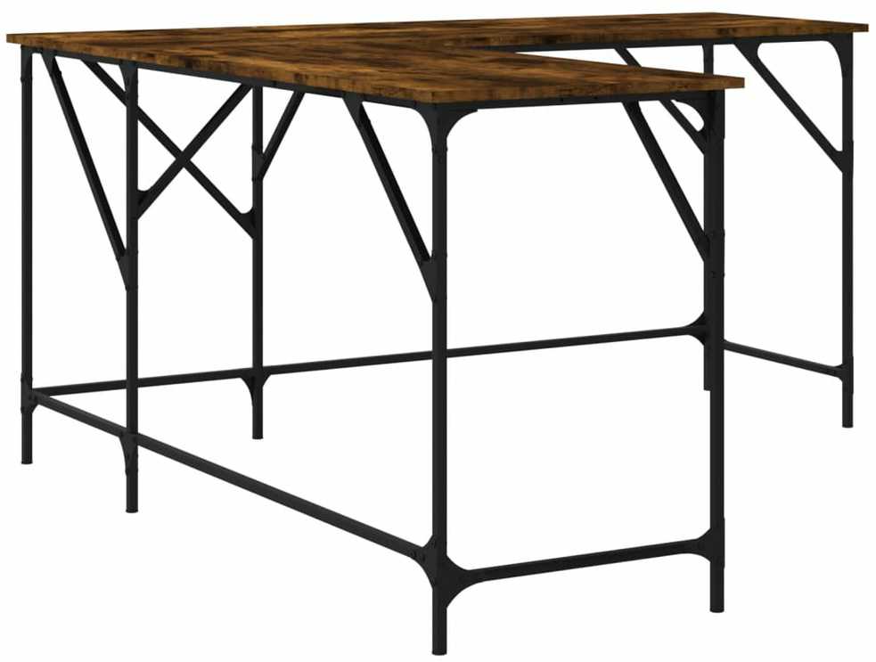 Rašomasis stalas, dūminio ąžuolo, 149x149x75cm, mediena