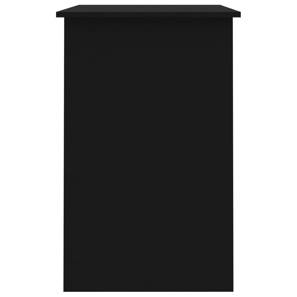 Rašomasis stalas, juodos spalvos, 100x50x76cm, apdirbta mediena