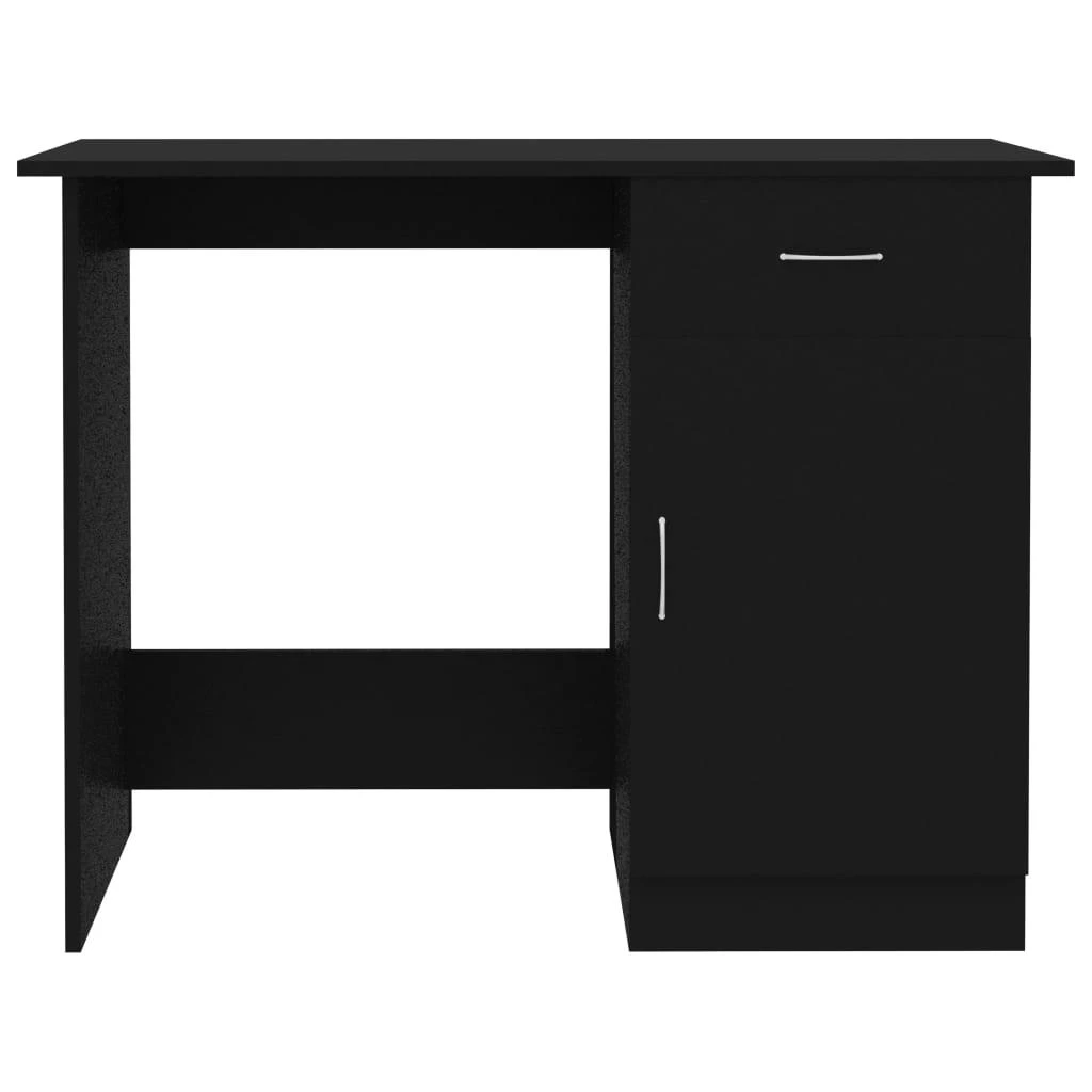 Rašomasis stalas, juodos spalvos, 100x50x76cm, apdirbta mediena
