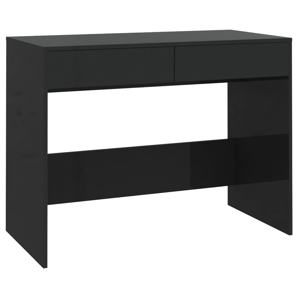Rašomasis stalas, juodas, 101x50x76,5cm, apdirbta mediena