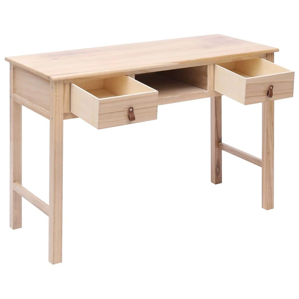 Rašomasis stalas, natūralios spalvos, 110x45x76 cm, mediena