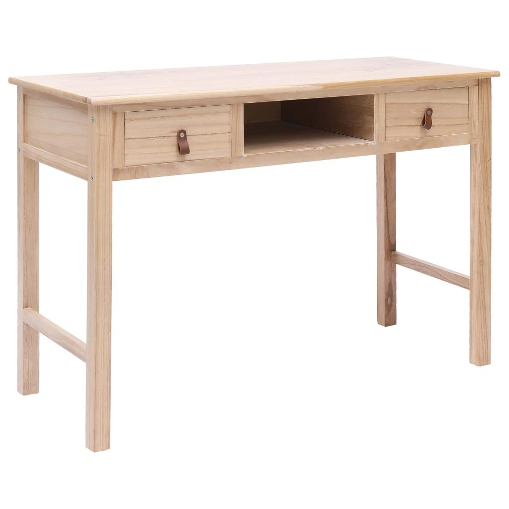 Rašomasis stalas, natūralios spalvos, 110x45x76 cm, mediena
