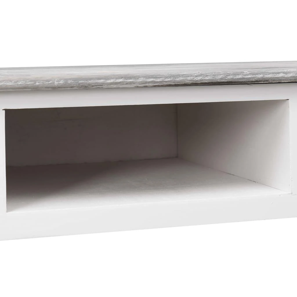 Rašomasis stalas, pilkos spalvos, 110x45x76 cm, mediena