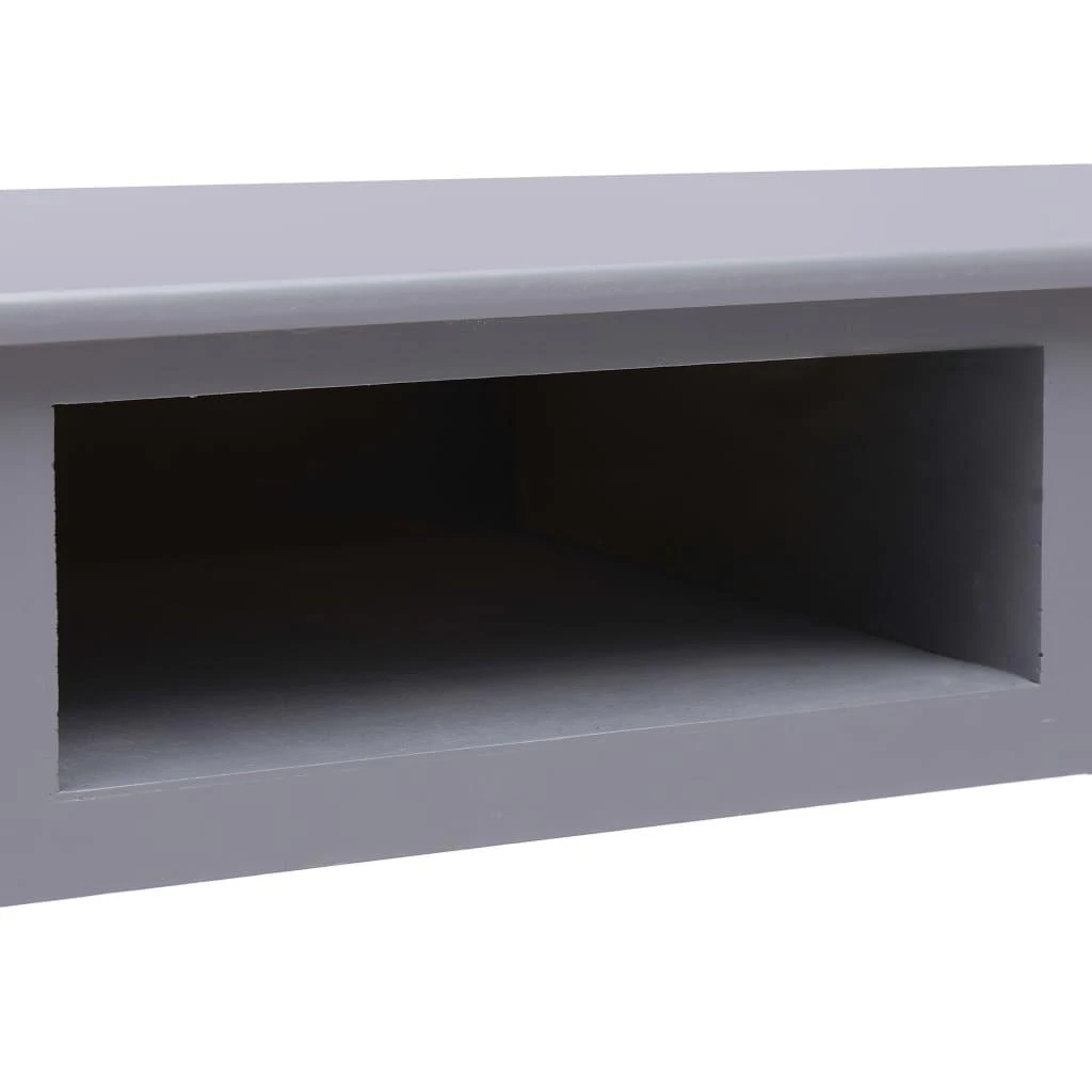 Rašomasis stalas, pilkos spalvos, 110x45x76 cm, mediena