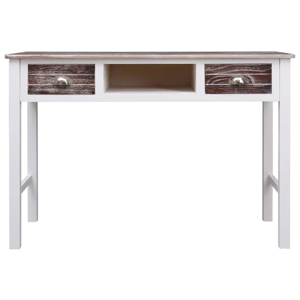 Rašomasis stalas, rudos spalvos, 110x45x76 cm, mediena