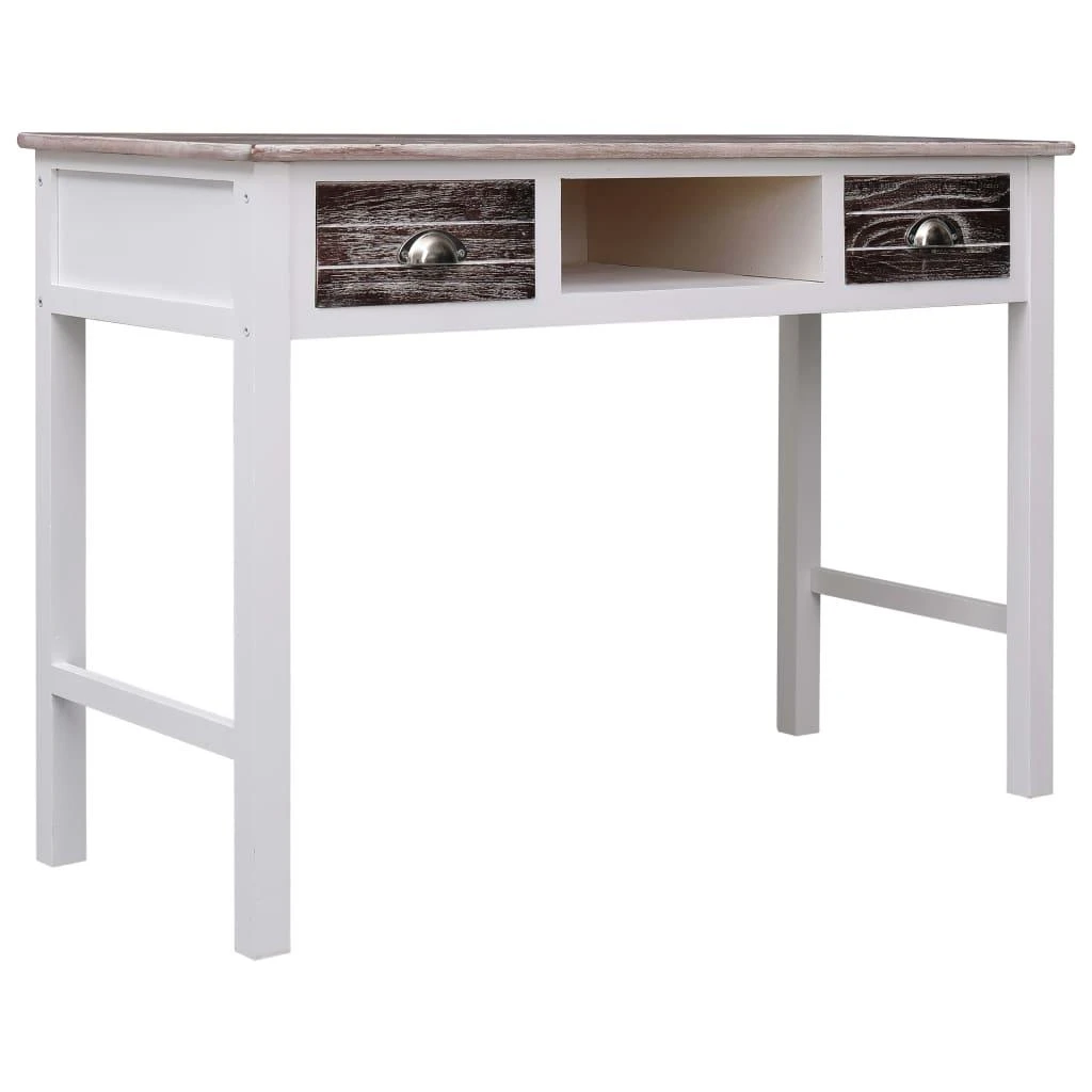 Rašomasis stalas, rudos spalvos, 110x45x76 cm, mediena