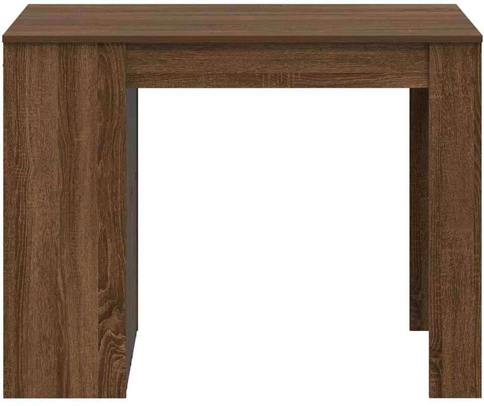 Rašomasis stalas su stalčiumi/lentyna, ruda, 102x62x77,5cm