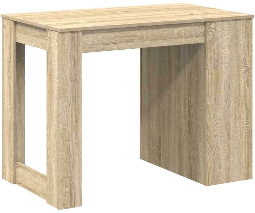 Rašomasis stalas su stalčiumi/lentyna, sonoma, 102x62x77,5cm