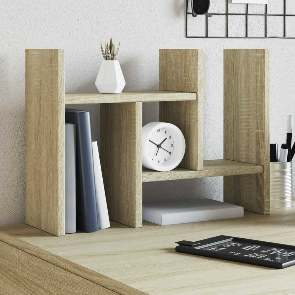 Vidaxl Organisateur De Bureau Chêne Sonoma 34,5x15,5x35,5 Cm