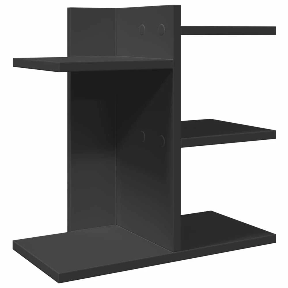Rašomojo stalo lentyna, juoda, 42x21,5x42cm, apdirbta mediena