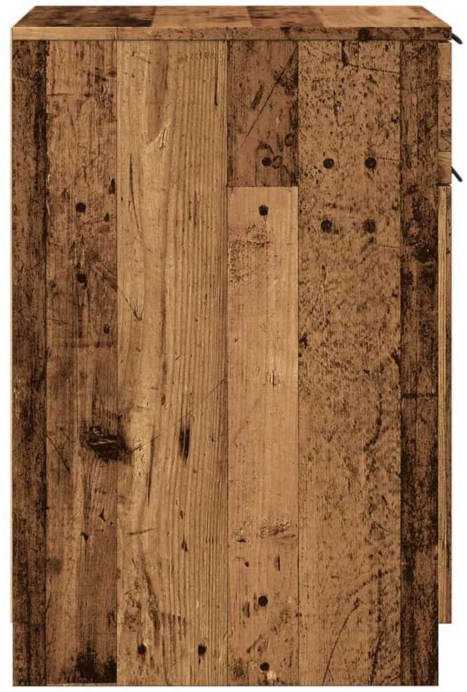 Rašomojo stalo spintelė, medienos, 33x50x75cm, apdirbta mediena