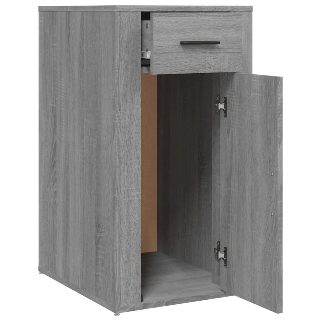 Rašomojo stalo spintelė, pilka ąžuolo, 40x49x75cm, mediena