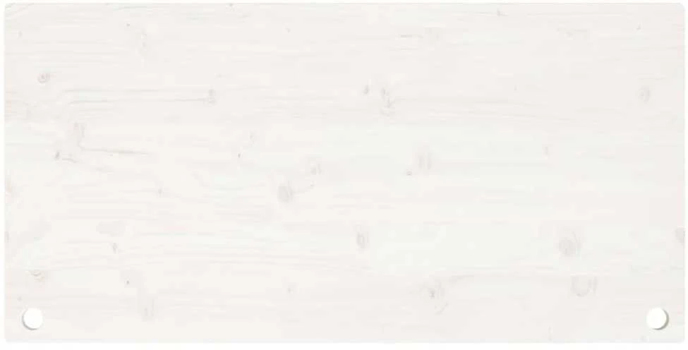 Rašomojo stalo stalviršis, baltas, 100x50x2,5cm, pušies masyvas