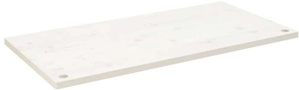 Rašomojo stalo stalviršis, baltas, 100x50x2,5cm, pušies masyvas