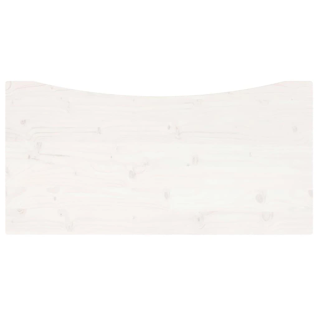 Rašomojo stalo stalviršis, baltas, 100x50x2,5cm, pušies masyvas