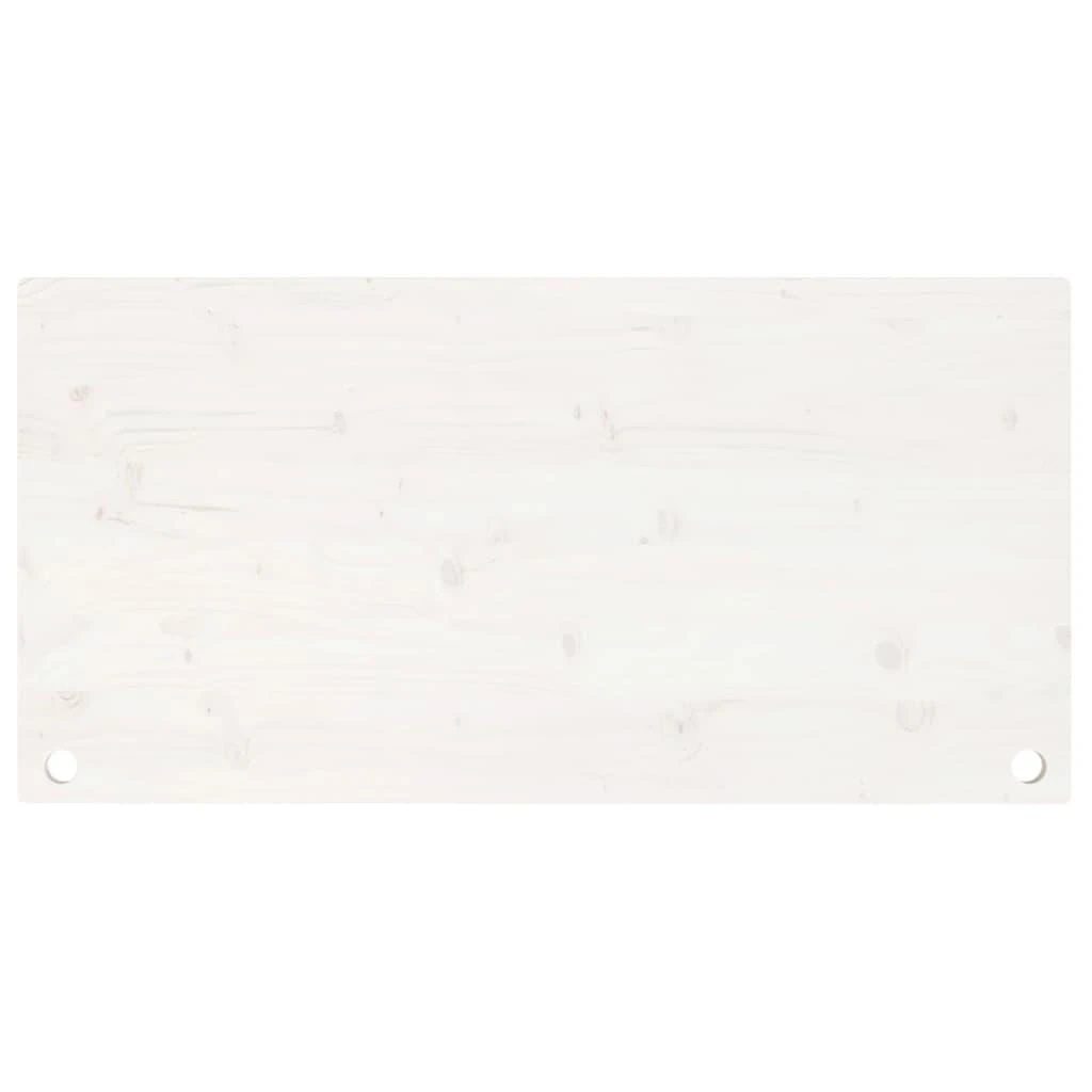 Rašomojo stalo stalviršis, baltas, 100x60x2,5cm, pušies masyvas