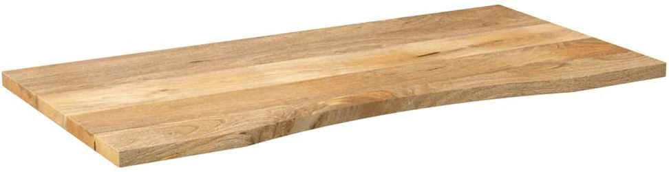 Rašomojo stalo stalviršis su linkiu, 120x50x2,5 cm, mango