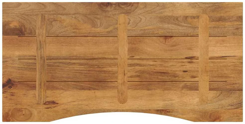 Rašomojo stalo stalviršis su linkiu, 120x60x2,5cm, mango
